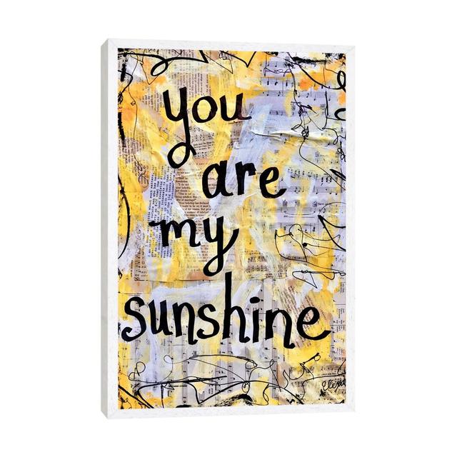 You Are My Sunshine Happy Larry Size: 66.04cm H x 45.72cm W x 3.81cm D, Format: White Framed on Productcaster.