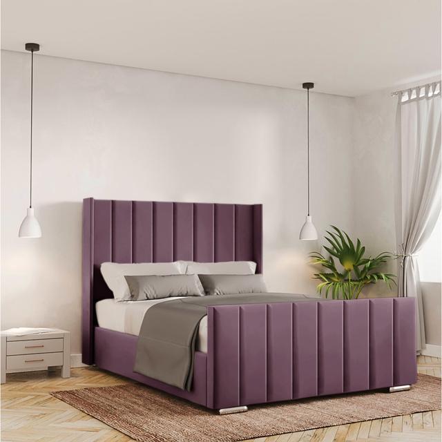 Adeleke Upholstered Storage Bed Fairmont Park Colour: Lilac, Size: Single (3') on Productcaster.