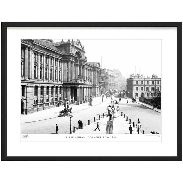 'Birmingham, Colmore Row 1896' - Picture Frame Photograph Print on Paper The Francis Frith Collection Size: 40cm H x 50cm W x 2.3cm D on Productcaster.