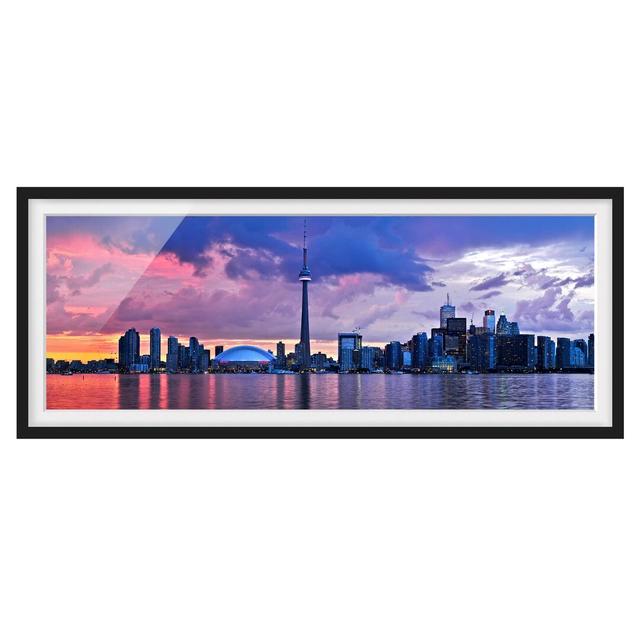 Fascinating Toronto - Picture Frame Photograph Brayden Studio Size: 30cm H x 75cm W x 2cm D, Frame Option: Black Framed on Productcaster.