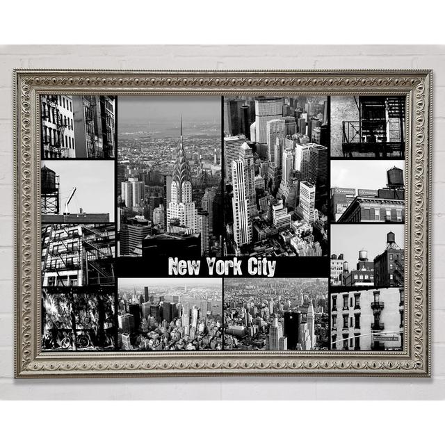 New York City Collage Framed Print Bright Star Size: 42cm H x 59.7cm W on Productcaster.