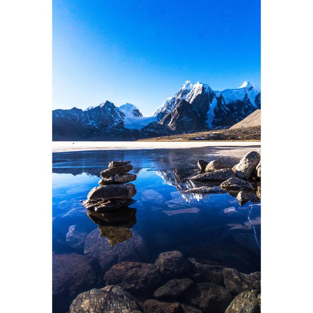 Gurudongmar Lake - Wrapped Canvas Print Union Rustic Size: 76cm H x 51cm W x 3.8cm D on Productcaster.