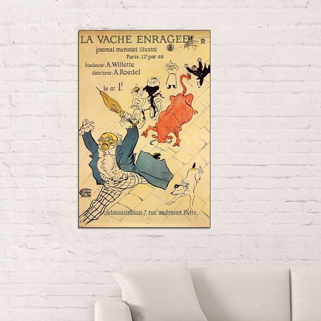 Henri De Toulouse-Lautrec - Wrapped Canvas Print East Urban Home Size: 90cm H x 60cm W x 1.8cm D on Productcaster.