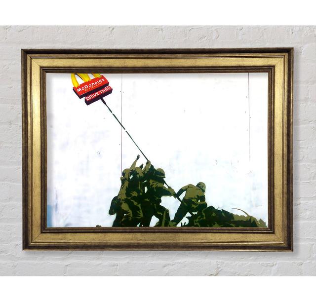 Soldier Homage To Mcdonalds - Single Picture Frame Art Prints Brayden Studio Size: 84.1cm H x 142.2cm W x 8cm D on Productcaster.