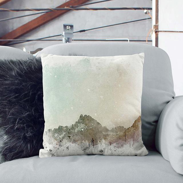 Forest Before the Mountain Cushion with Filling East Urban Home Size: 40cm H x 40cm W x 15cm D on Productcaster.