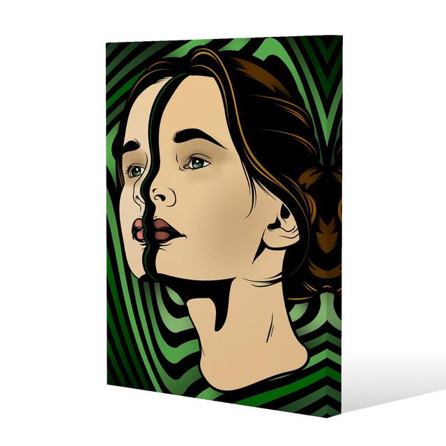 Portrait Of Woman Canvas Print Andrew Lee Size: 101cm H x 77cm W x 4cm D on Productcaster.