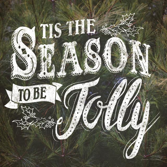 Tis The Season by Laura Marshall - Wrapped Canvas Art Prints The Seasonal Aisle Size: 30cm H x 30cm W x 3.8cm D on Productcaster.