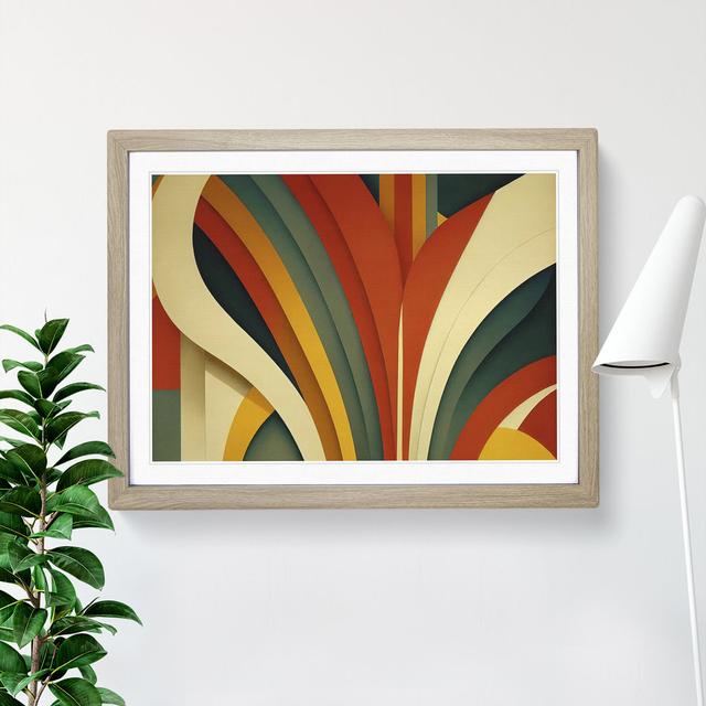 Art Deco Art Vol.2 - Picture Frame Graphic Art Metro Lane Size: 25cm H x 34cm W x 2cm D, Frame Colour: Oak Framed on Productcaster.