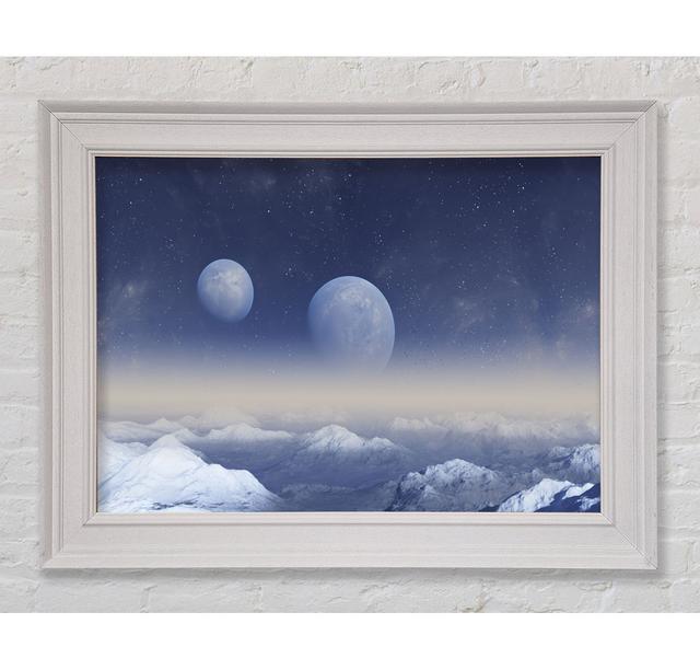 The Two Moons Meet - Single Picture Frame Print Marlow Home Co. Size: 100cm H x 141.4cm W on Productcaster.