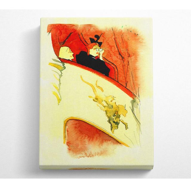 Toulouse Lautrec the Loge with a Gold Mas - Wrapped Canvas Art Prints ClassicLiving Size: 101.6cm H x 142.2cm W on Productcaster.