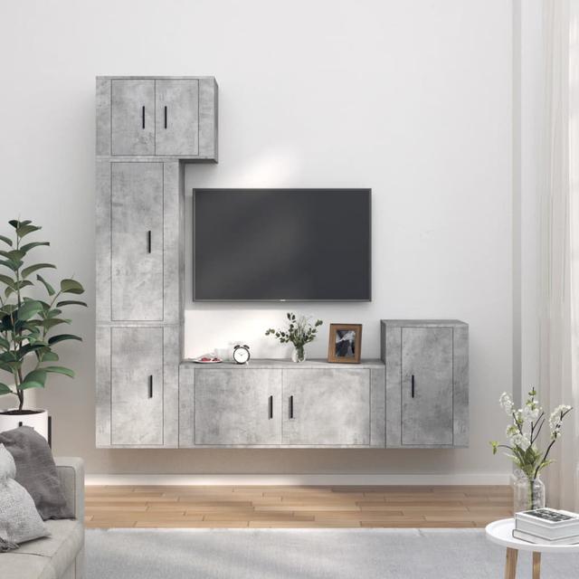 Alora TV Stand for TVs up to 78" (Set of 5) Union Rustic Colour: Concrete Grey on Productcaster.