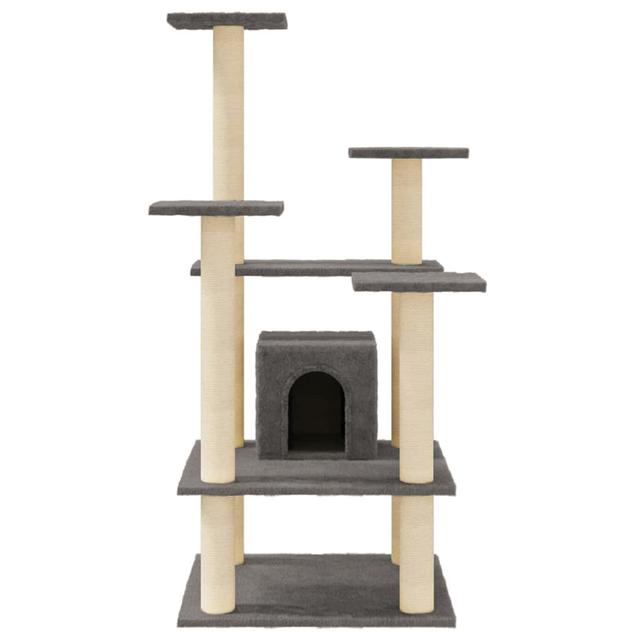 110cm Driscoll Cat Tree Archie & Oscar Colour: Dark Grey/Beige on Productcaster.