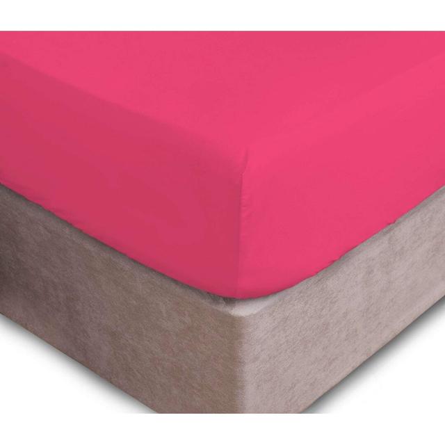 Mccreery 144 Thread Count Fitted Sheet Wade Logan Colour: Fuchsia, Size: Super King (6') on Productcaster.