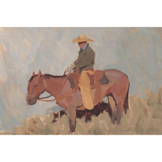 Ranch Hand II by Jacob Green - Wrapped Canvas Painting Rosalind Wheeler Size: 81cm H x 122cm W x 3.8cm D on Productcaster.