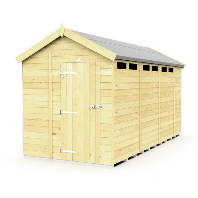 7ft x 14ft Apex Security Shed - Single Door Total Sheds on Productcaster.