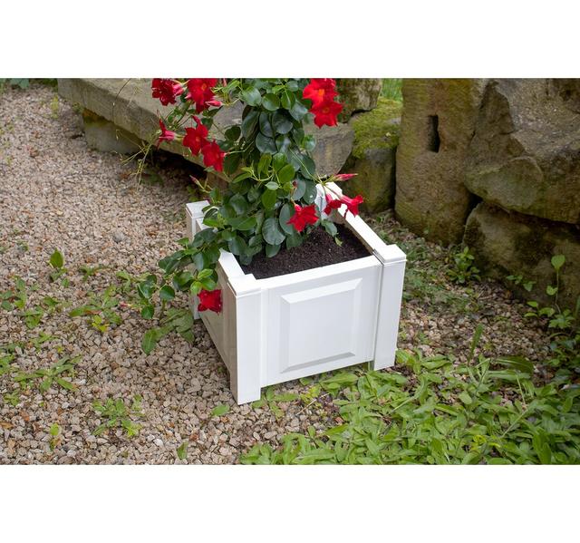 Blumenkübel Aalok aus Kunststoff Sol 27 Outdoor Farbe: Weiß on Productcaster.