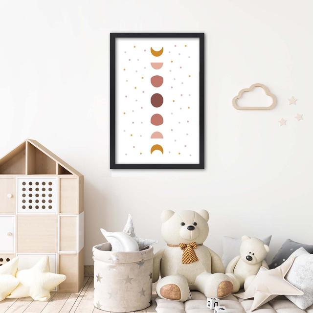 Gerahmtes Poster Moon Composition World Menagerie Größe: 100 cm H x 70 cm B x 2 cm T on Productcaster.