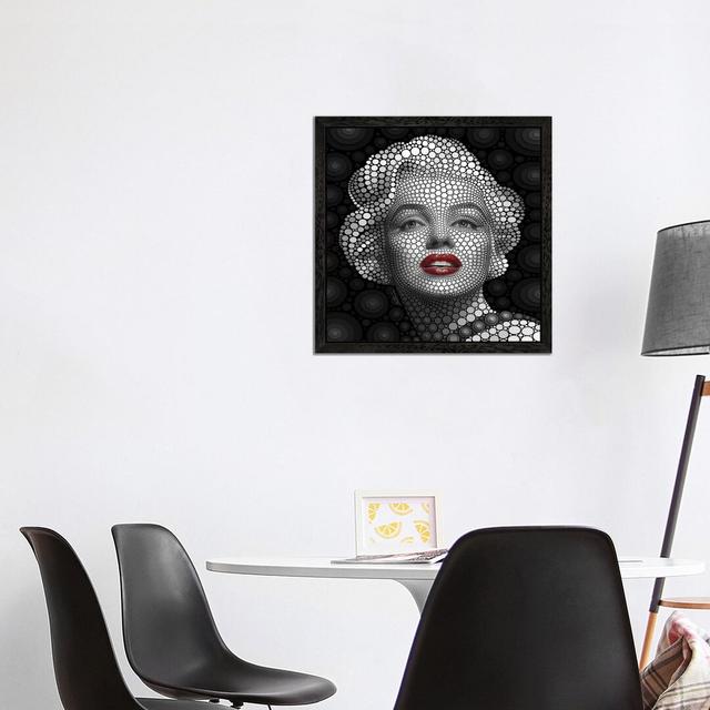 Marilyn Monroe by Ben Heine - Print on Canvas East Urban Home Size: 45.72cm H x 45.72cm W x 3.81cm D, Frame Option: Black Framed on Productcaster.