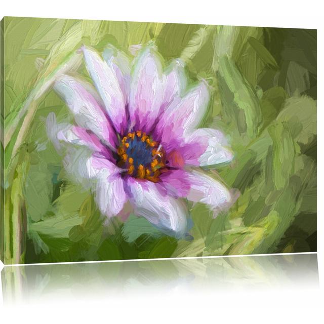 Leinwandbild "Wunderschöne lilane Blume in der Natur", Grafikdruck East Urban Home Größe: 40 cm H x 60 cm B on Productcaster.