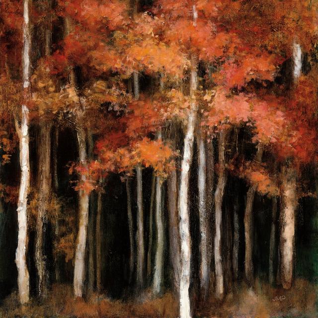 October Woods by Julia Purinton - Wrapped Canvas Painting Print Union Rustic Size: 122cm H x 122cm W x 3.8cm D on Productcaster.