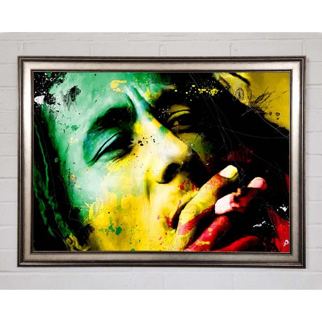 Bob Marley Colours - Single Picture Frame Art Prints Rosalind Wheeler Size: 29.7cm H x 42cm W on Productcaster.