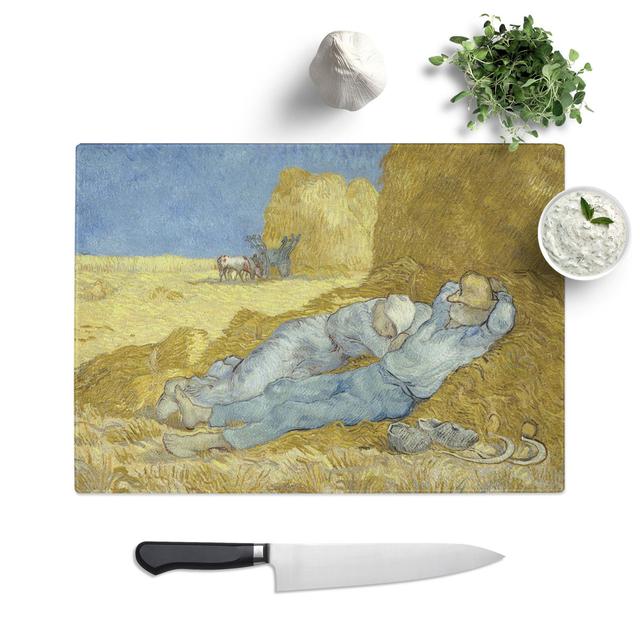 The Siesta by Vincent Van Gogh Chopping Board East Urban Home Size: 0.4cm H x 20cm W x 28.5cm L on Productcaster.