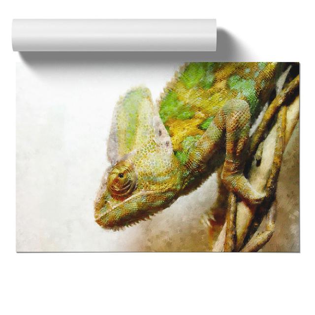 Chameleon Lizard Vol.3 - No Frame Print East Urban Home Size: 21cm H x 30cm W x 0.1cm D on Productcaster.