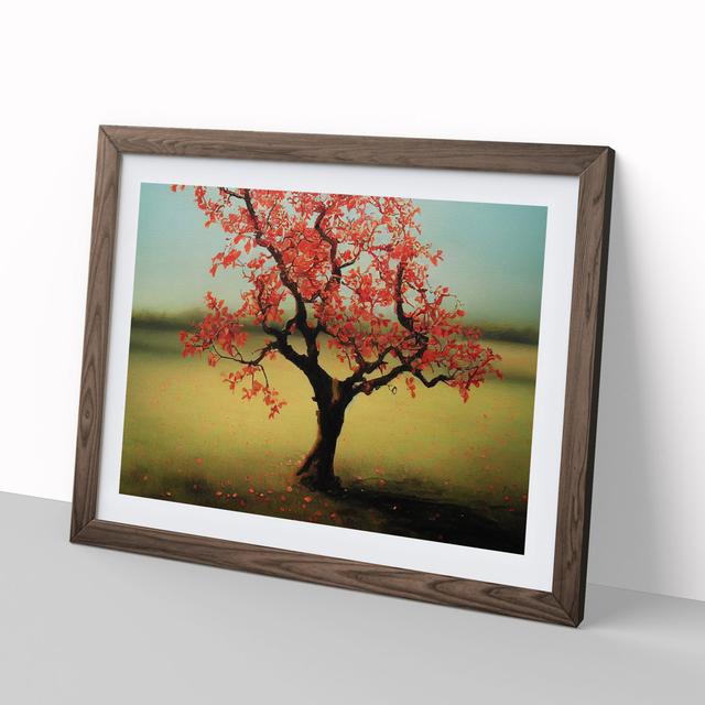 Illuminating Apple Tree - Picture Frame Graphic Art Marlow Home Co. Size: 25cm H x 34cm W x 2cm D, Frame Colour: Walnut on Productcaster.