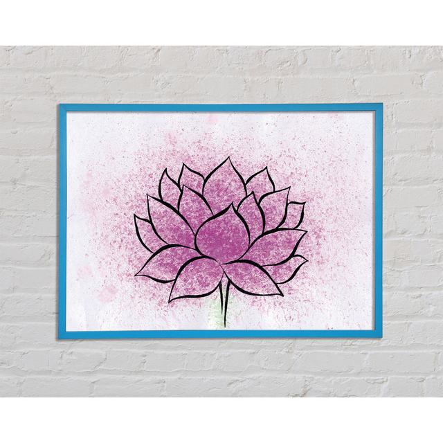 Pink Lotus Flower 2 - Single Picture Frame Art Prints Latitude Vive Size: 29.7cm H x 42cm W x 2cm D on Productcaster.