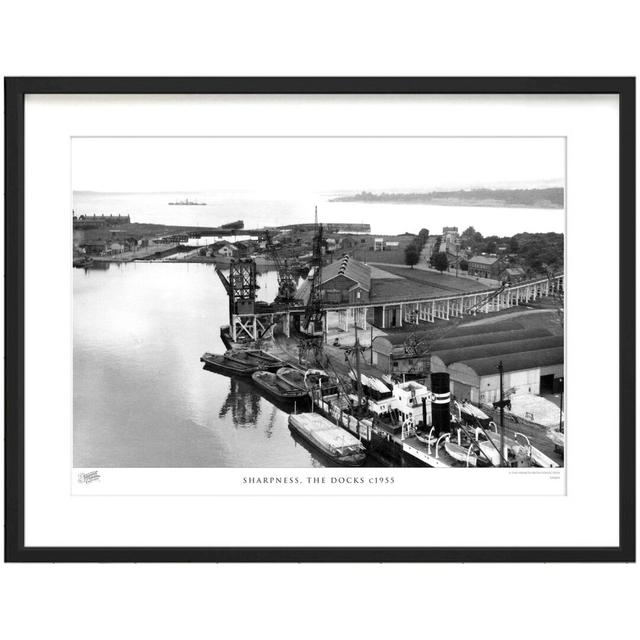 'Sharpness, the Docks C1955' by Francis Frith - Picture Frame Photograph Print on Paper The Francis Frith Collection Size: 40cm H x 50cm W x 2.3cm D on Productcaster.