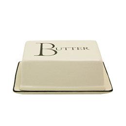 Script Kitchen 12.4cm Butter Dish in Cream Fairmont and Main Ltd on Productcaster.