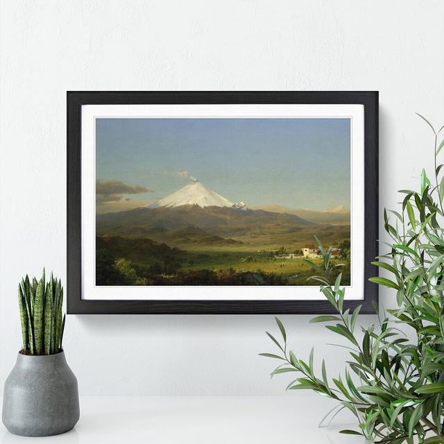 Cotopaxi by Frederic Edwin Church - Picture Frame Painting East Urban Home Frame Option: Black Framed, Size: 48cm H x 65cm W x 2cm D on Productcaster.