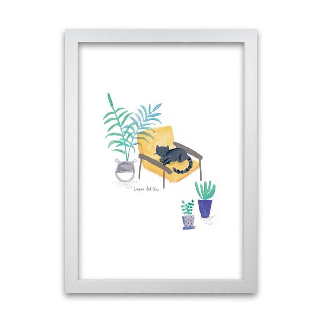 Cay and Scandi Chair by Laura Irwin - Graphic Art Print on Paper 17 Stories Size: 29.7cm H x 21cm W x 3cm D, Frame Option: White Framed on Productcaster.