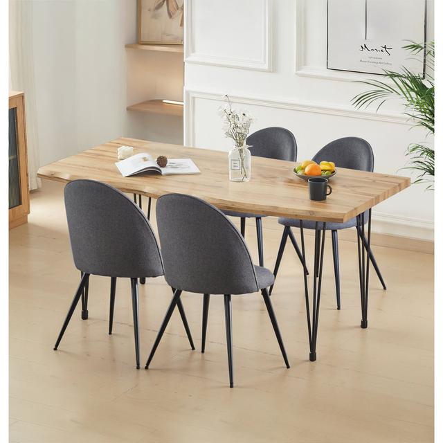 Cullompton 4 - Person Dining Set Hallowood Furniture Size: 76cm H x 160cm L x 80cm W on Productcaster.