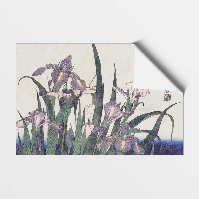 'Irises' by Katsushika Hokusai - Unframed Painting Print on Paper East Urban Home Size: 21 cm H x 29.7 cm W on Productcaster.