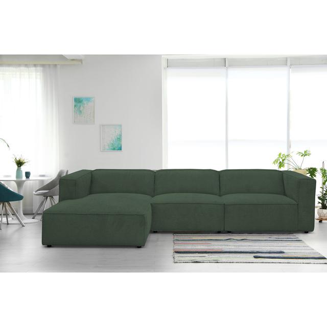 Ecksofa MARCEL REDAM Polsterfarbe: Blau, Ausrichtung: Nach links ausgerichtet on Productcaster.