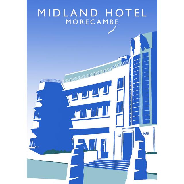 Midland Hotel by Richard O'Neil - Graphic Art Print on Paper East Urban Home Format: No Frame, Size: 50 cm H x 40 cm W x 1 cm D on Productcaster.