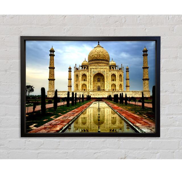 Taj Mahal Indien Reflexionen - Druck Bright Star Größe: 84,1 cm H x 118,9 cm B x 3,3 cm T on Productcaster.