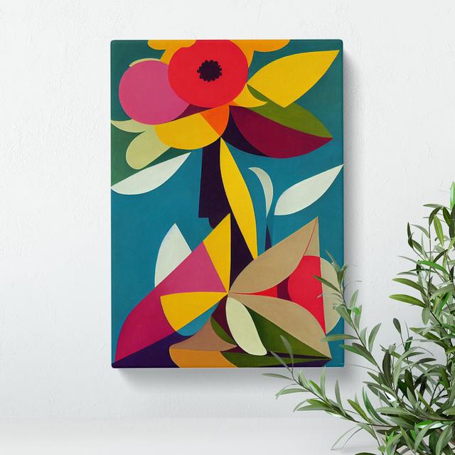 Wondrous Abstract Flowers No.7 Marlow Home Co. Size: 60cm H x 40cm W x 3cm D on Productcaster.