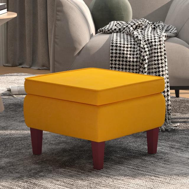 Hocker Jamieann 17 Stories Polsterfarbe: Gelb on Productcaster.