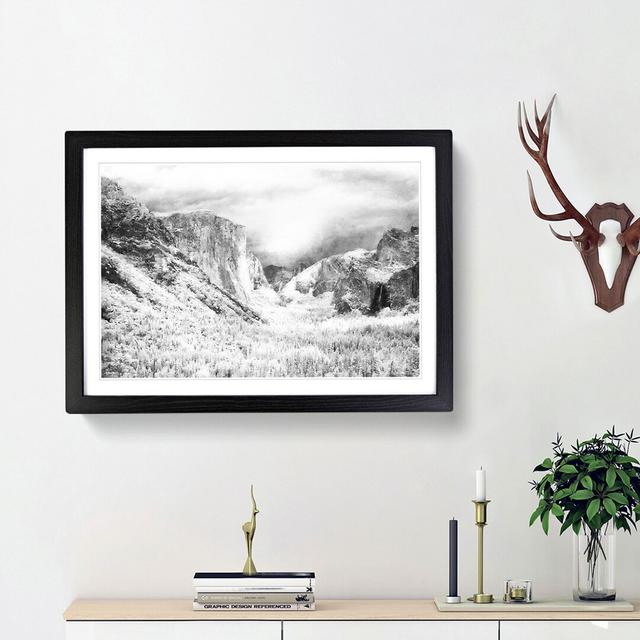 Yosemite National Park California - Picture Frame Painting Print East Urban Home Size: 45cm H x 63cm W x 2cm D, Frame Option: Black Framed on Productcaster.