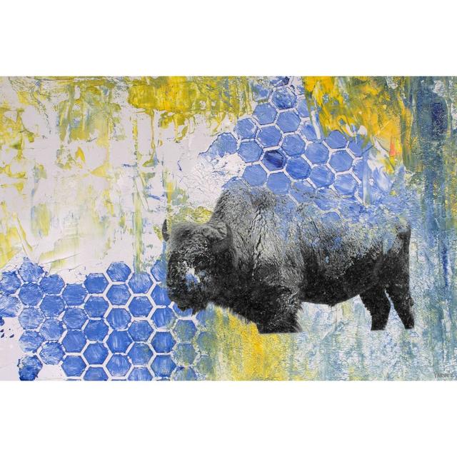 'Buffalo Honeycomb' by Graphic Art Print on Wrapped Canvas East Urban Home Size: 76cm H x 114cm W on Productcaster.