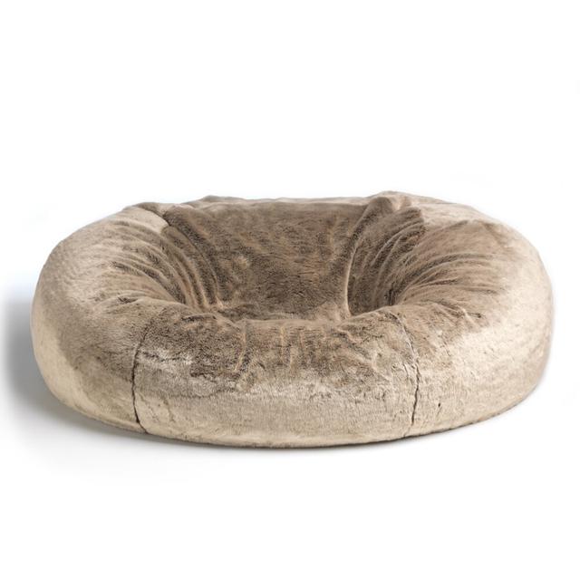 icon Cloud 2 Seater Giant Faux Fur Fluffy Bean Bag Sofa Mercer41 Upholstery Colour: Mink Brown on Productcaster.