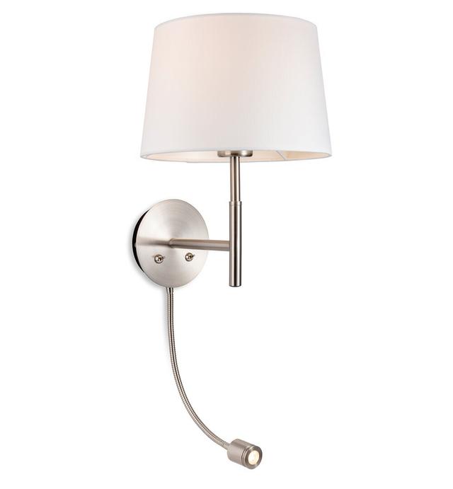 Nakkashian 2 - Light Dimmable Cream/Silver Wallchiere Ivy Bronx on Productcaster.