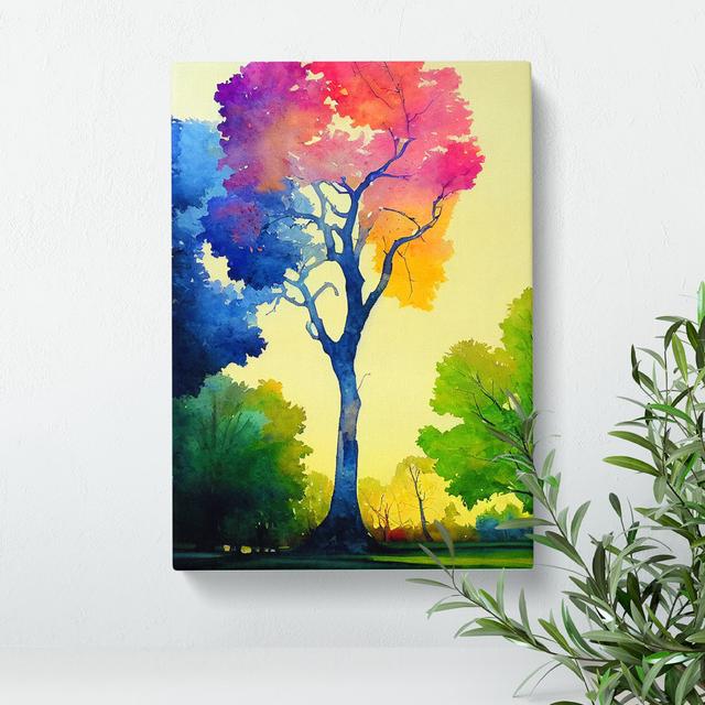 A Painted Tree No.2 Marlow Home Co. Size: 50cm H x 35cm W x 3cm D on Productcaster.