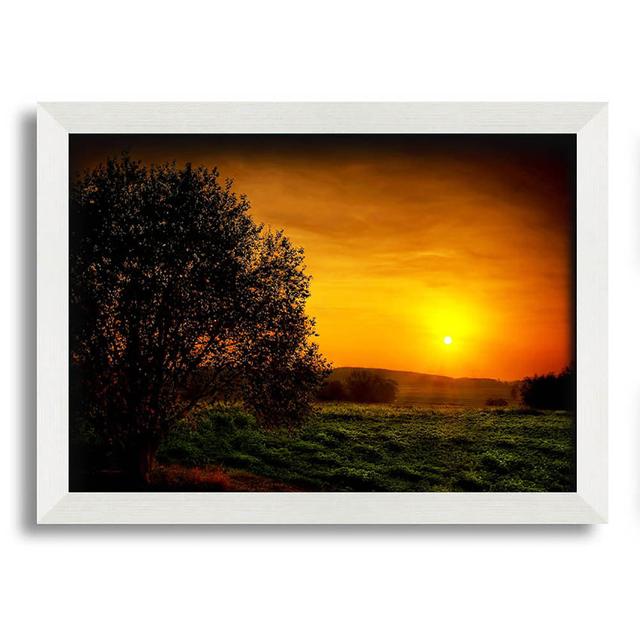 Yorkshire Dales Glow - Single Picture Frame Art Prints Brayden Studio Size: 42cm H x 59.7cm W x 10cm D on Productcaster.