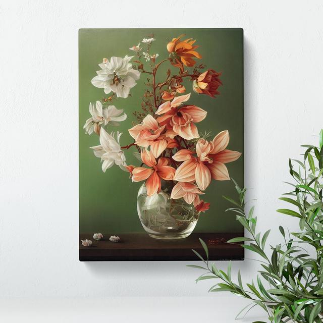 Victorious Flowers - Wrapped Canvas Graphic Art ClassicLiving Size: 76cm H x 50cm W x 3cm D on Productcaster.