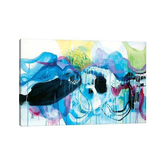 Diving In by Misako Chida - Wrapped Canvas Painting Metro Lane Size: 20.32cm H x 30.48cm W x 1.91cm D on Productcaster.