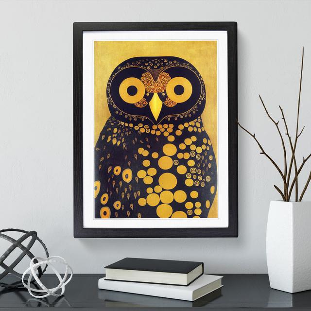 Vintage Owl Art No.3 - Wrapped Canvas Print Alpen Home Size: 64cm H x 46cm W, Format: Black Frame on Productcaster.