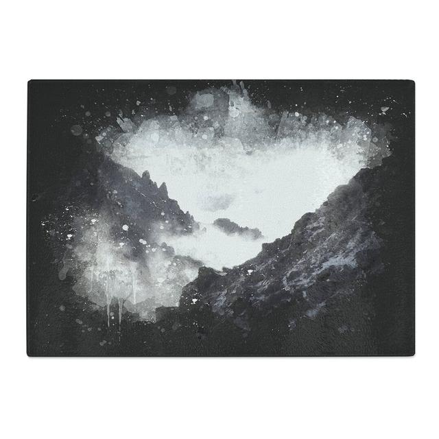 Tempered Glass Misty Tatra Mountains in Slovakia Chopping Board East Urban Home Size: 28.5 cm x 39 cm on Productcaster.